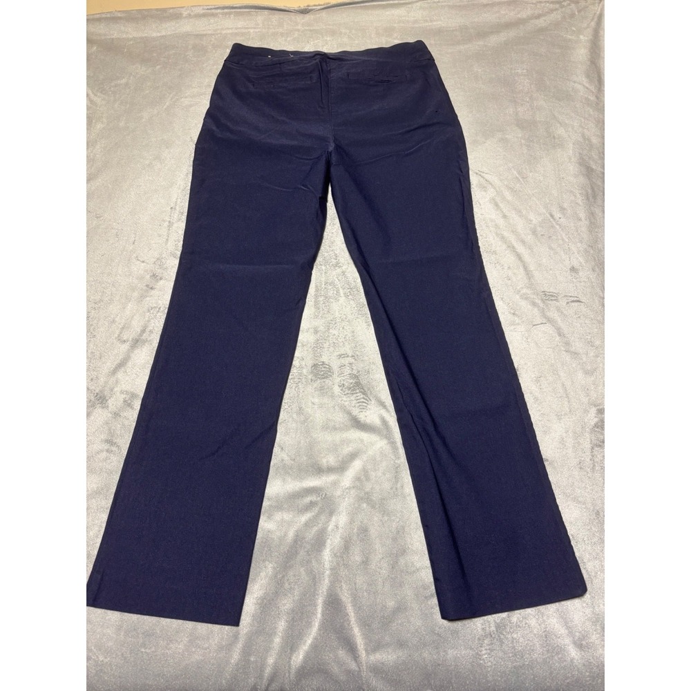Chicos Women Size 2 (US 12R) Blue Cropped Capri Pull On Pants 802822
